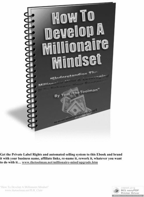 Product picture Millionaire Mind